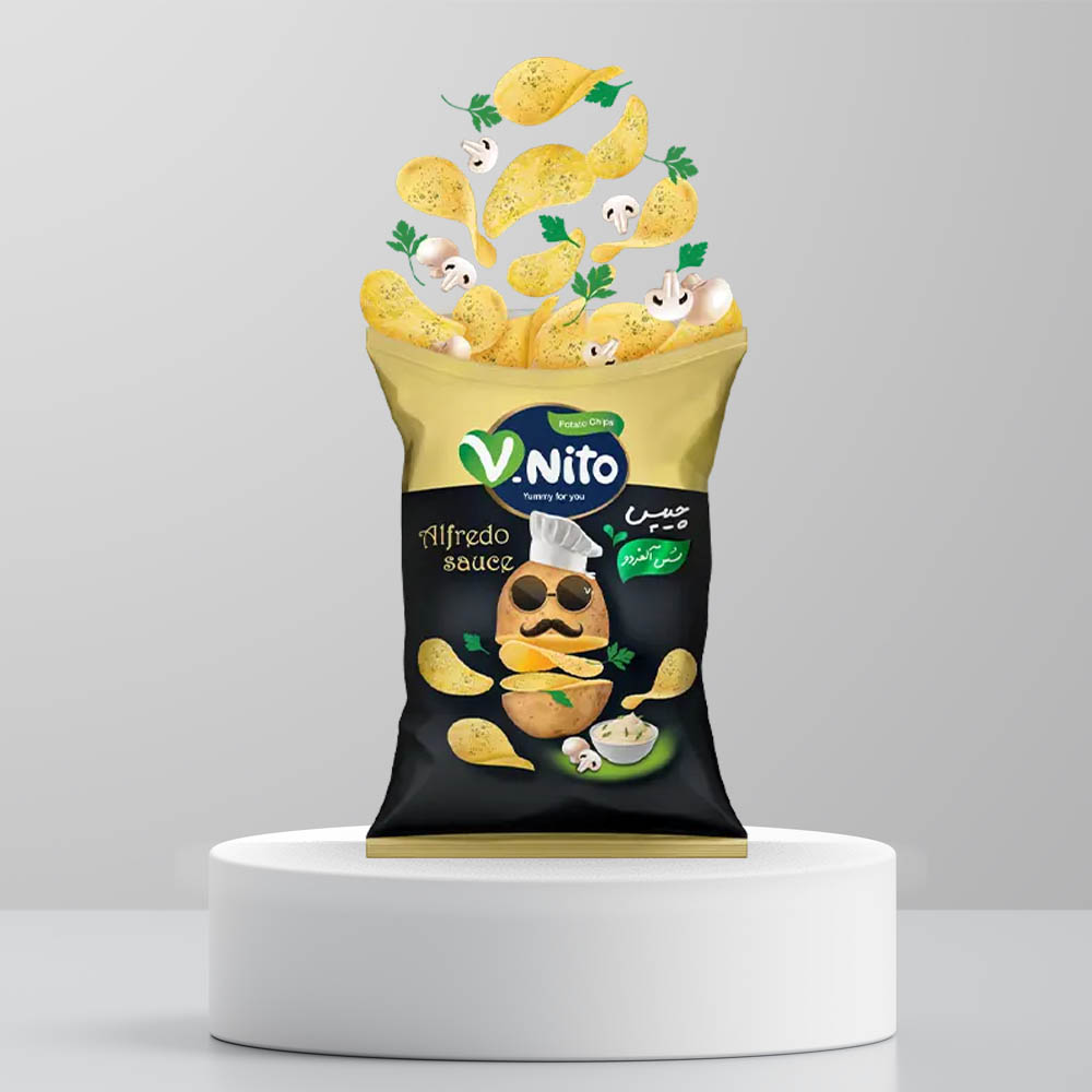 alfredo V.Nito Alfredo Sauce Chips چیپس با طعم سس آلفردو - Image 1