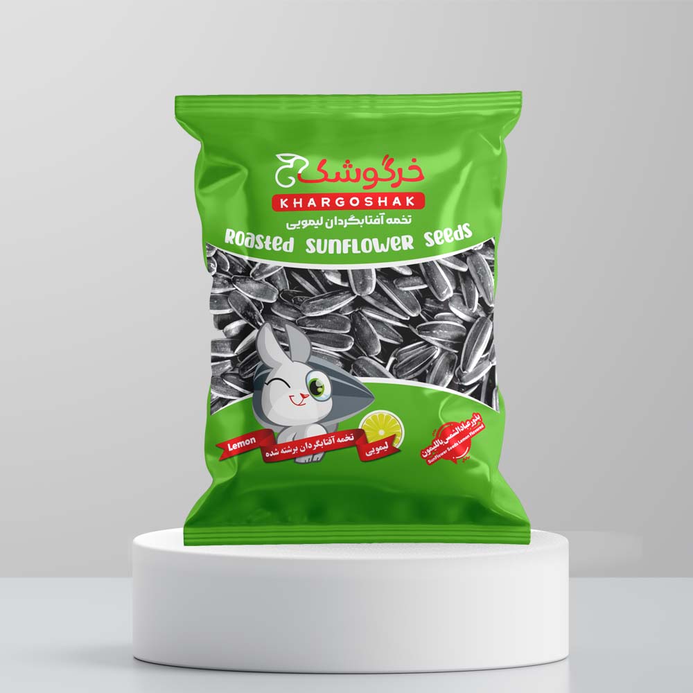lemon seed Khargoshak Lemon Sunflower Seeds 100gr تخمه افتابگردان لیمویی ١٠٠ گرم خرگوشک - Image 1
