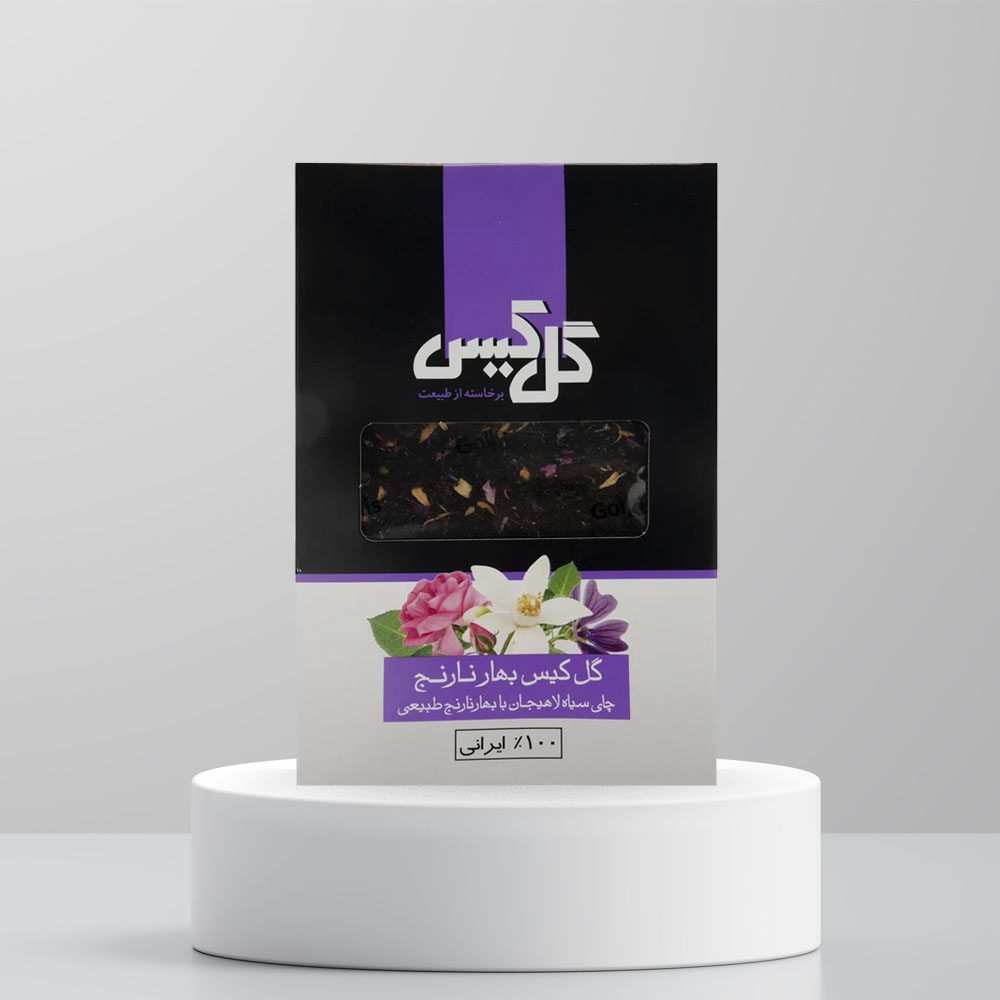 golkis tea blosom Golkis black tea Citrus aurantium 450gr چای سیاه بهارنارنج گل کیس - Image 1