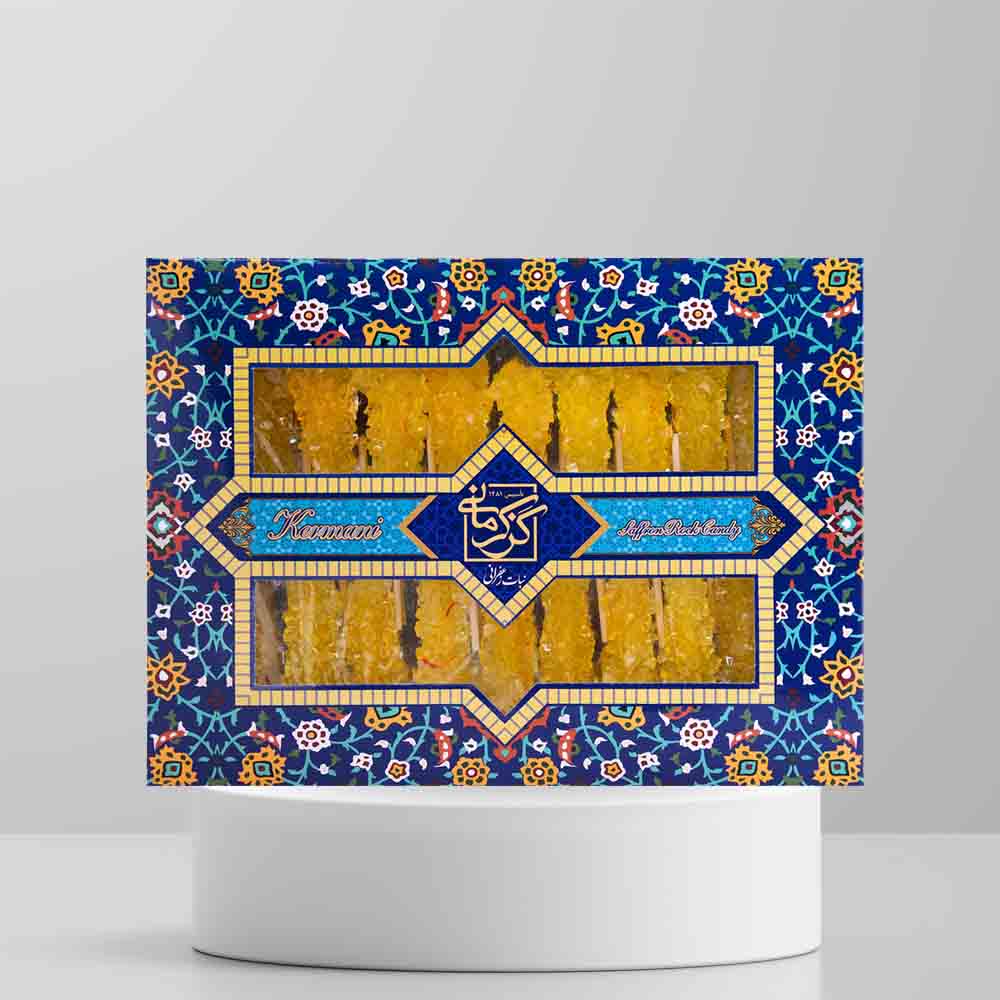 kermani rock candy Kermani Saffron Rock Candy نبات زعفرانی کرمانی - Image 1