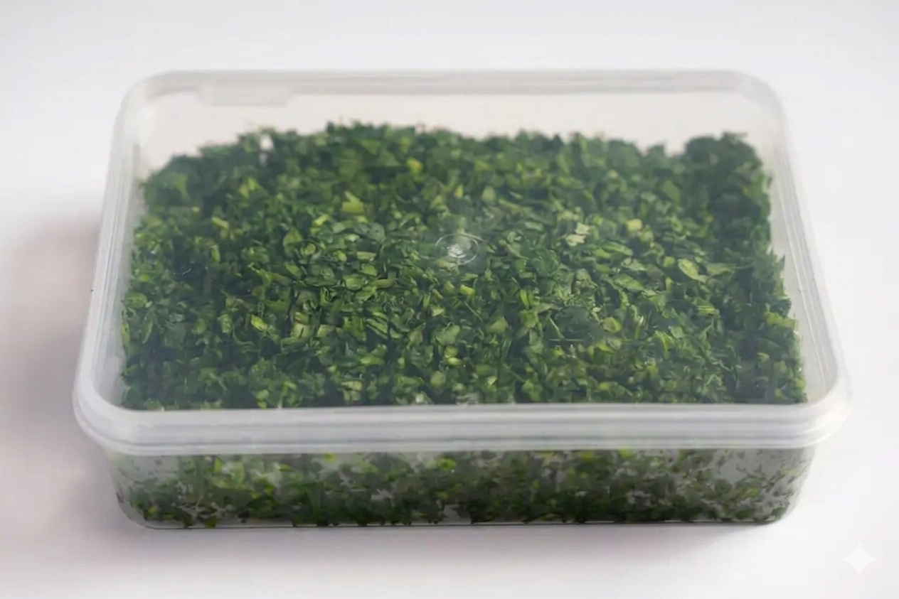 2026/03/1000198120.png Frozen homemade Dill 500g سبزی خرد شده شوید خانگی - Image 1